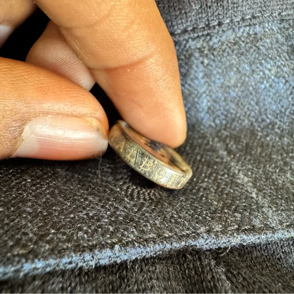 ROBERT TALBOTT ESTATE Navy Blue 100% virgin Wool Vest size Medium made in Italy - Picture 8 of 10